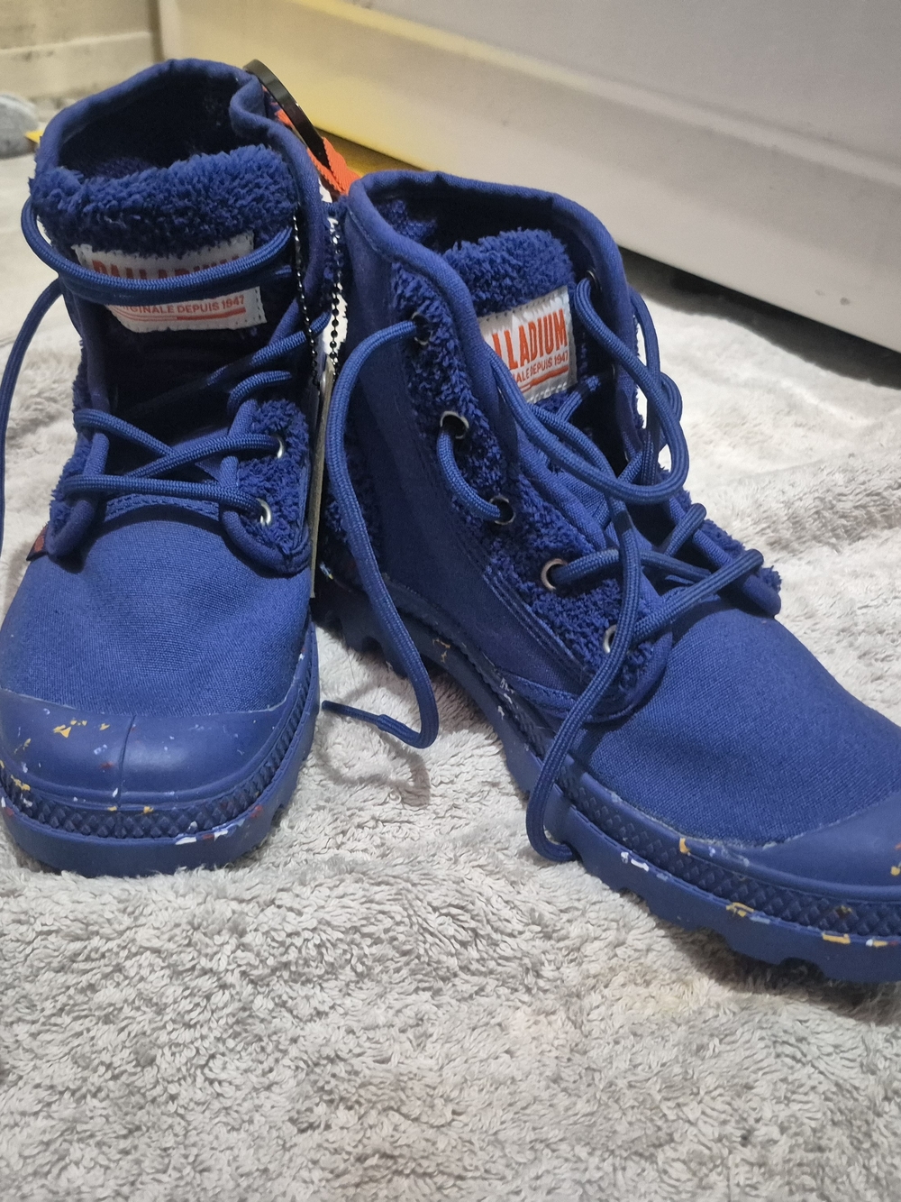 Palladium Kids' Blue High-Top Boots